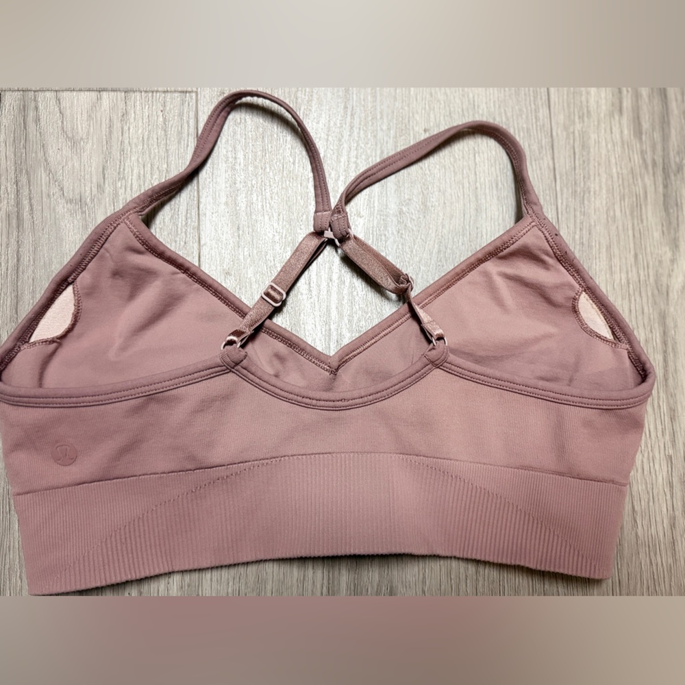 lululemon athletica Dusty Rose Sports Bra